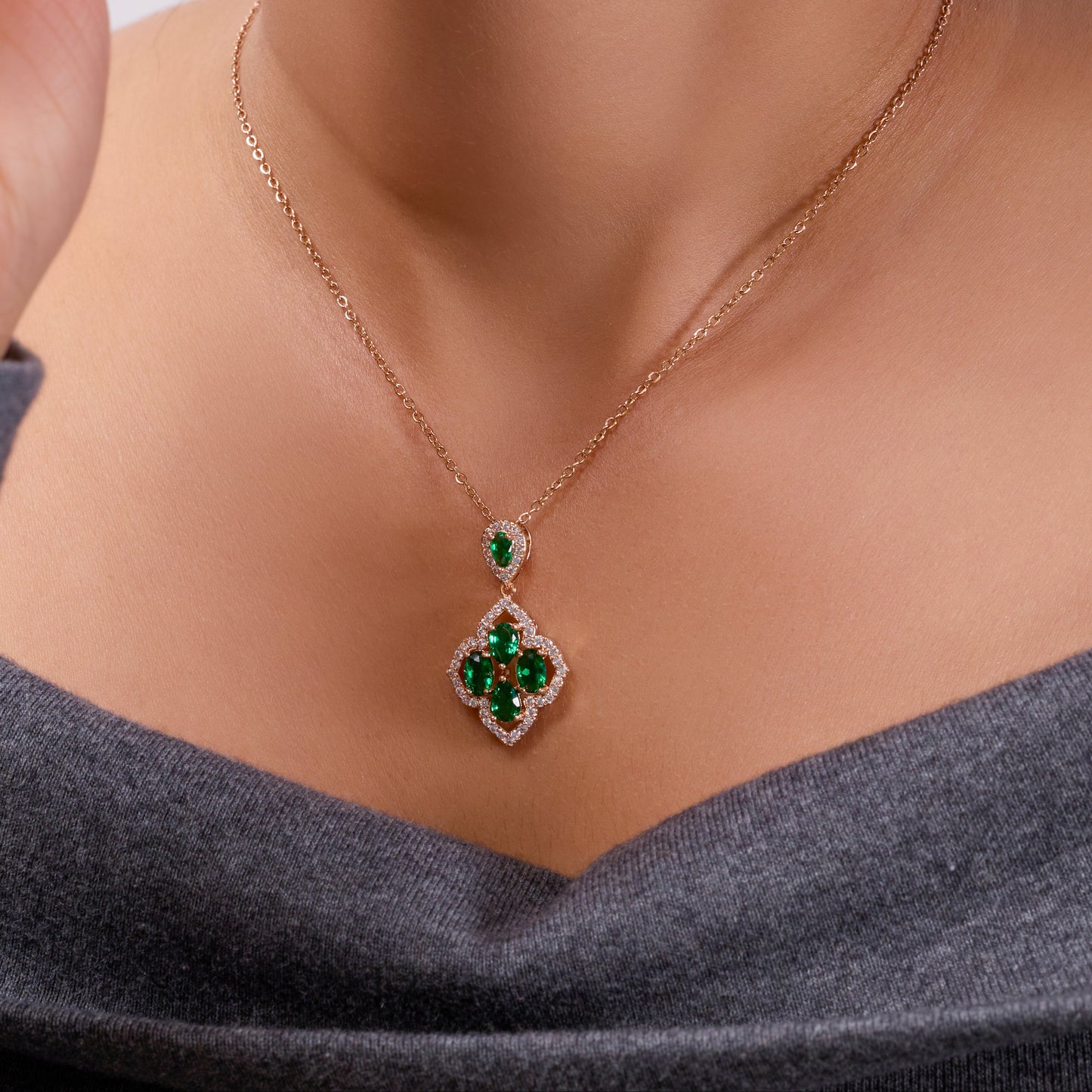 Suhasini Emerald Envy Necklace