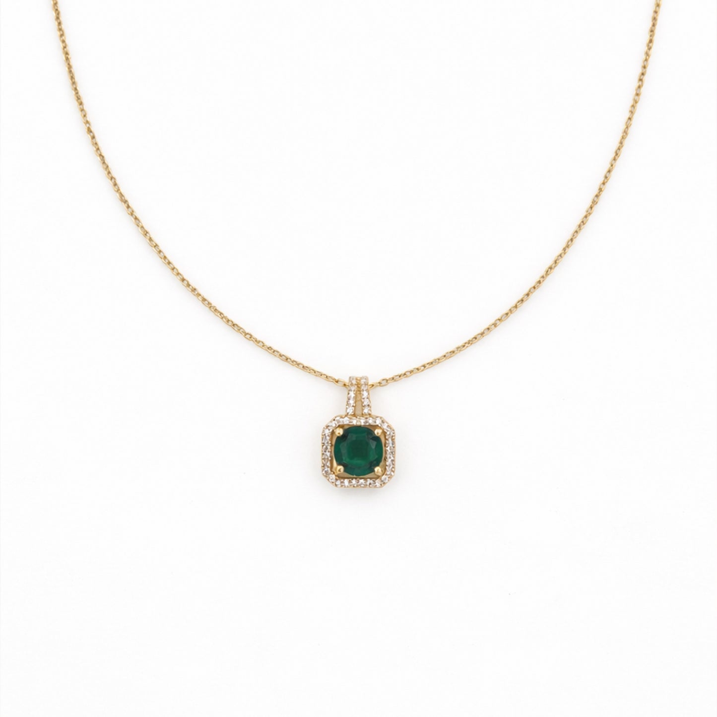Velora Emerald Pendant Necklace