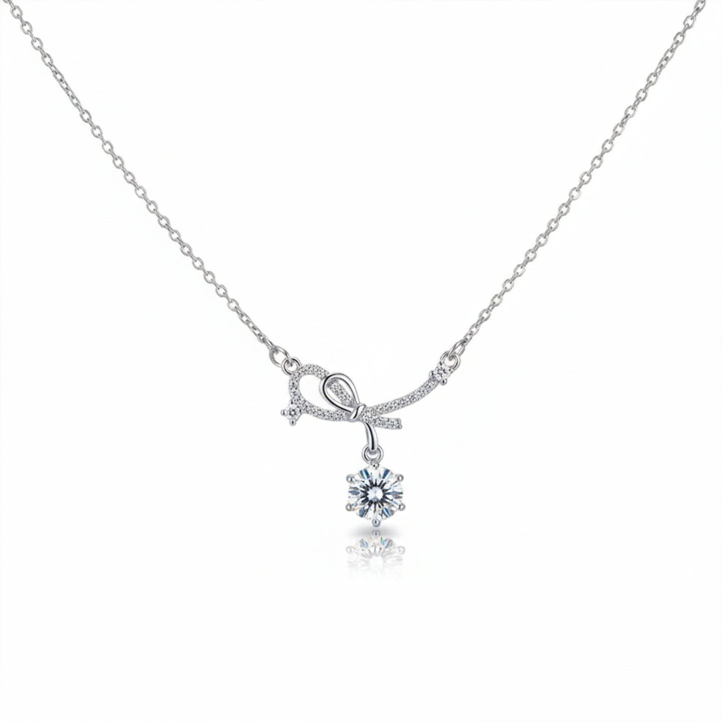 Eterna Infinity Diamond Drop Necklace