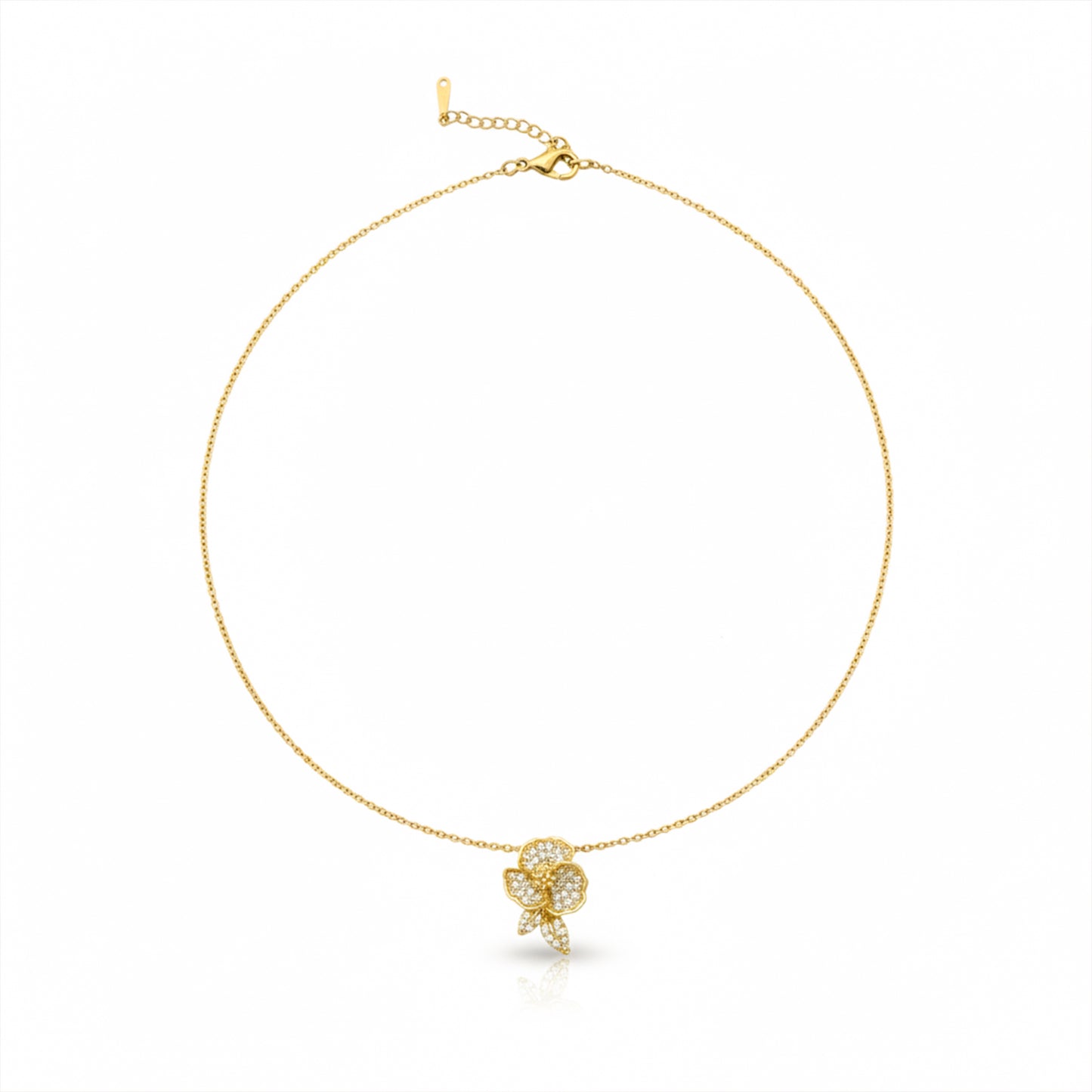 Celeste Bloom Diamond Pendant Necklace