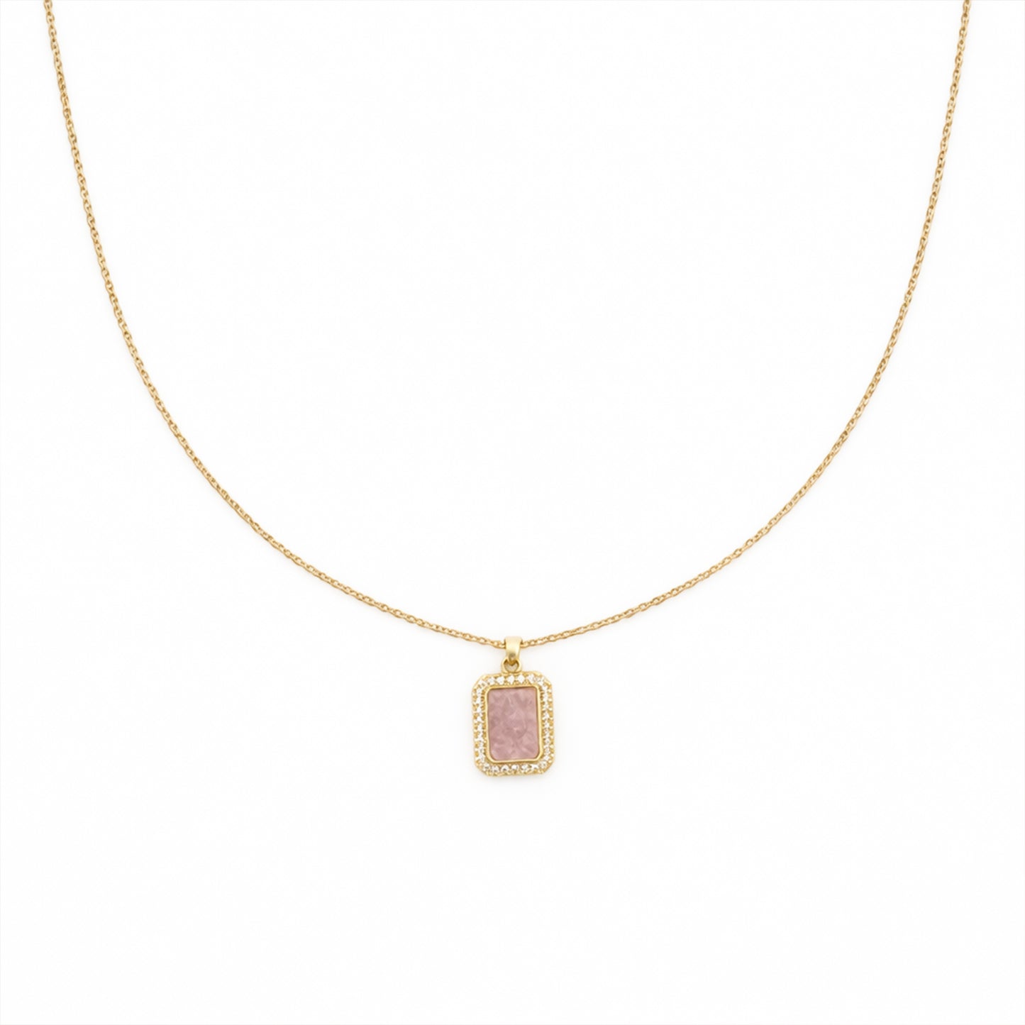 Blush Radiance Pendant Necklace