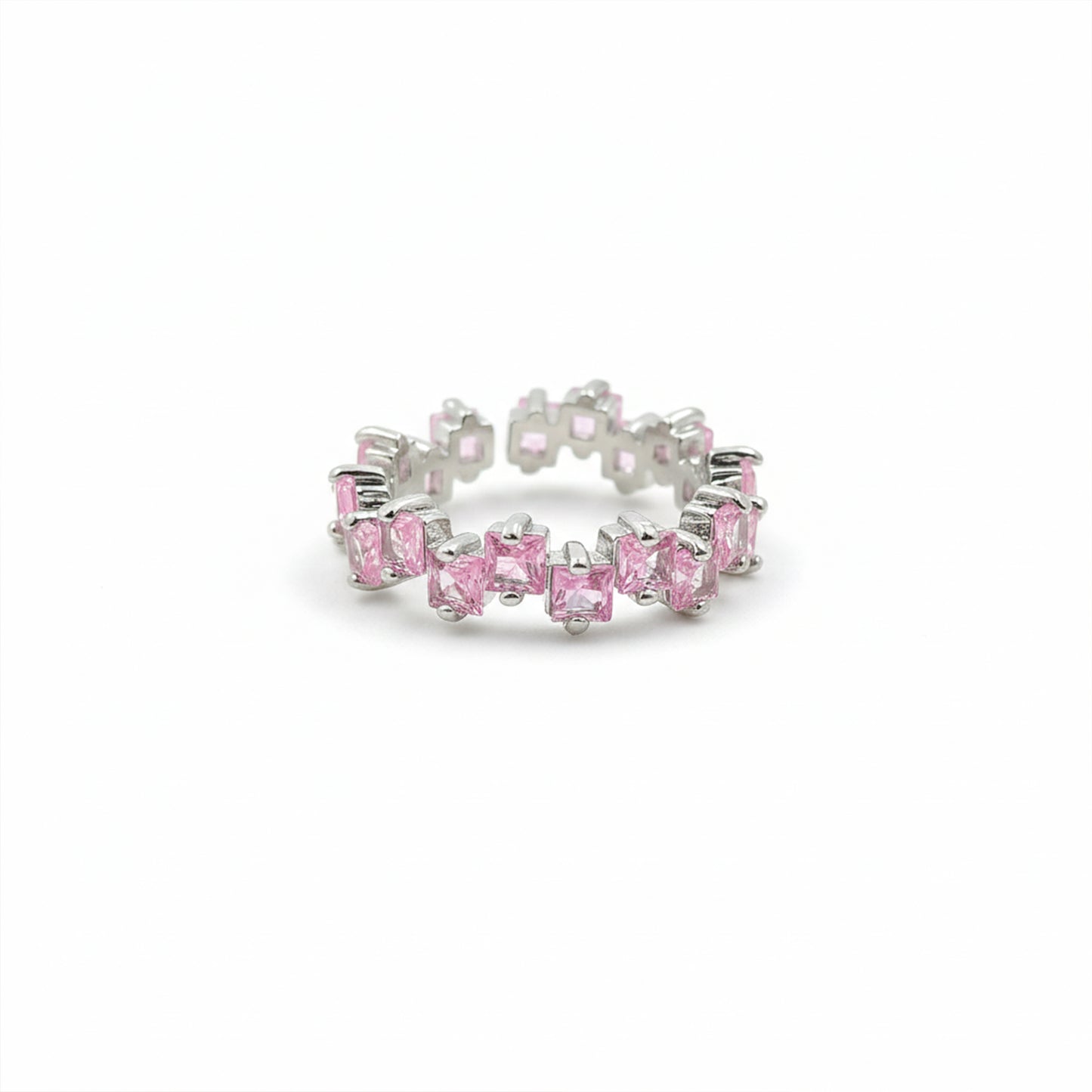 Aurora Pink Diamond Circle Ring