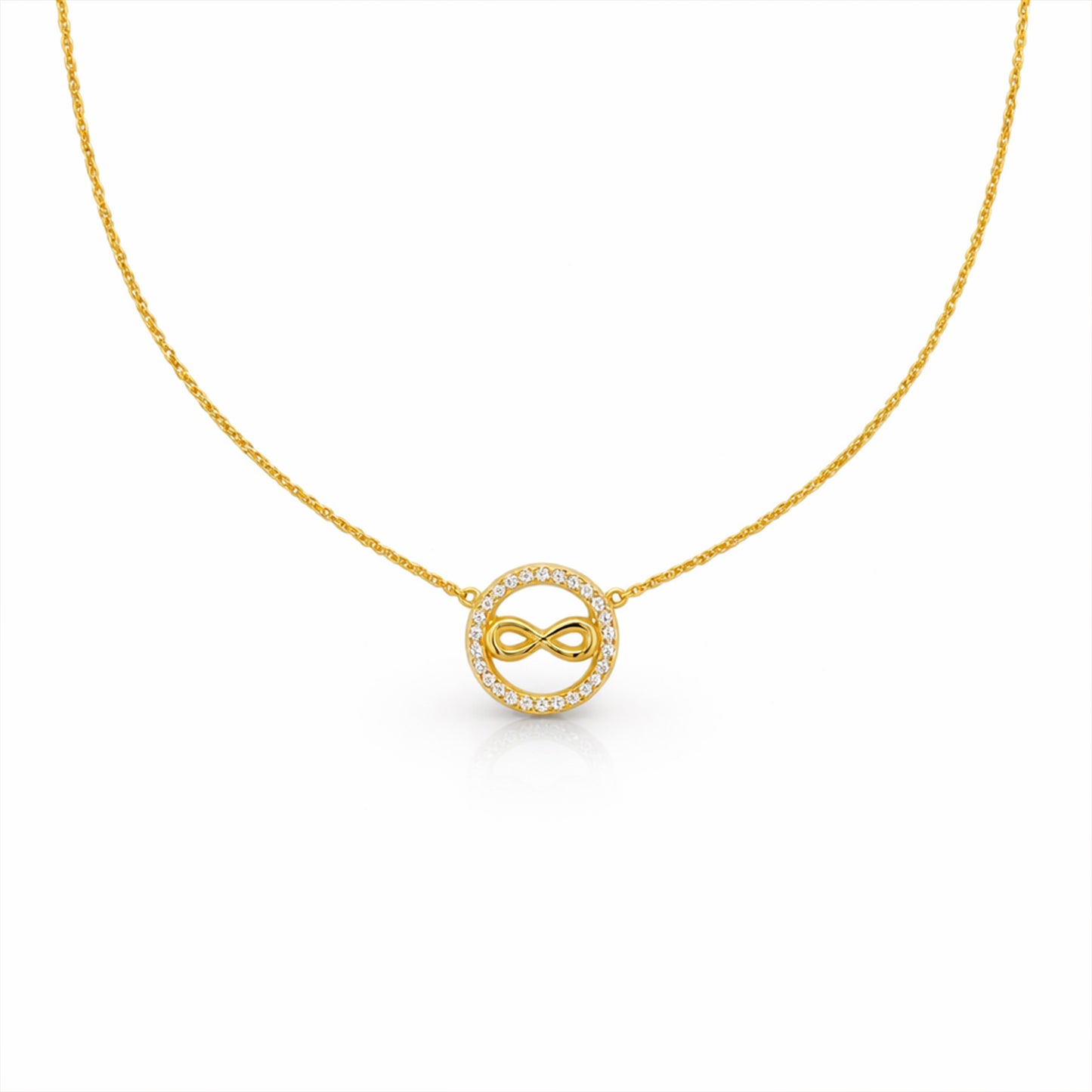 Elegant Gold Infinity Necklace