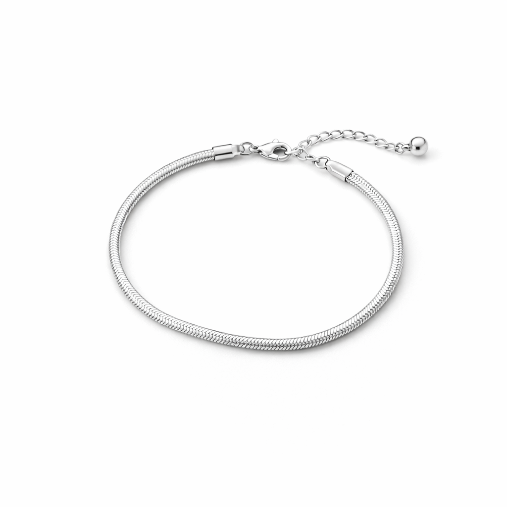 Modern Sleek Snake Chain Anklet