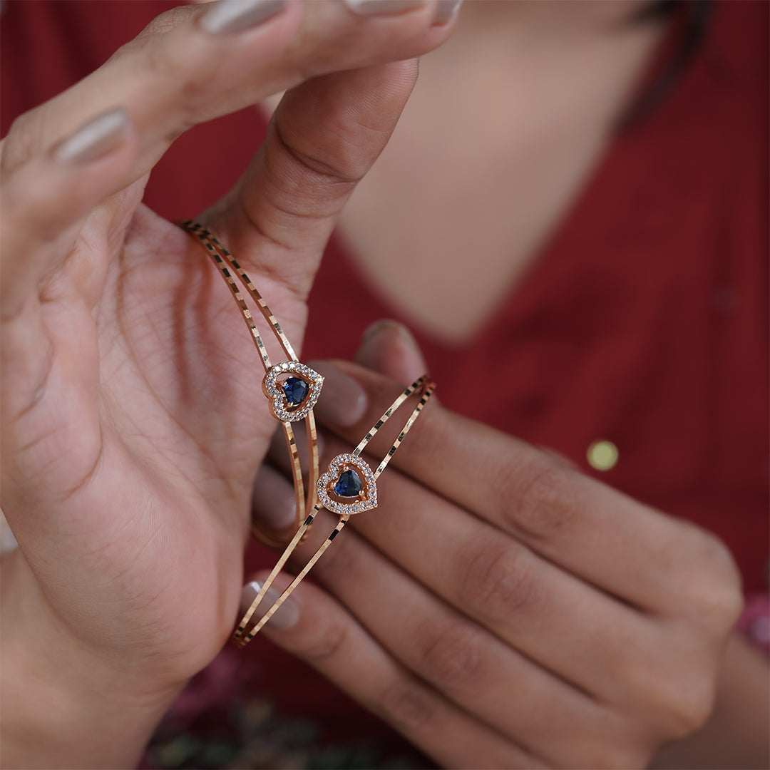 Clara Royal Heart Bangles