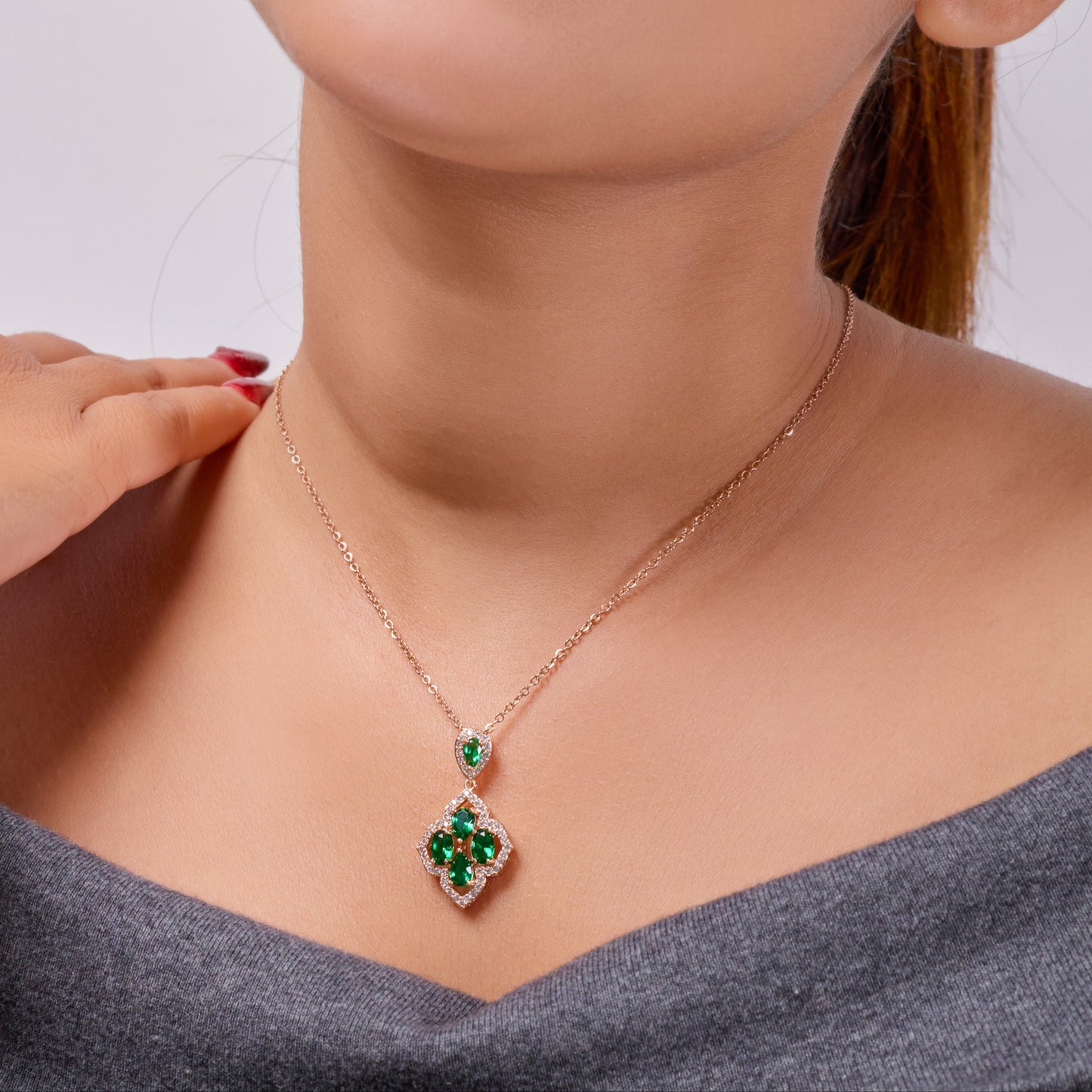 Suhasini Emerald Envy Necklace