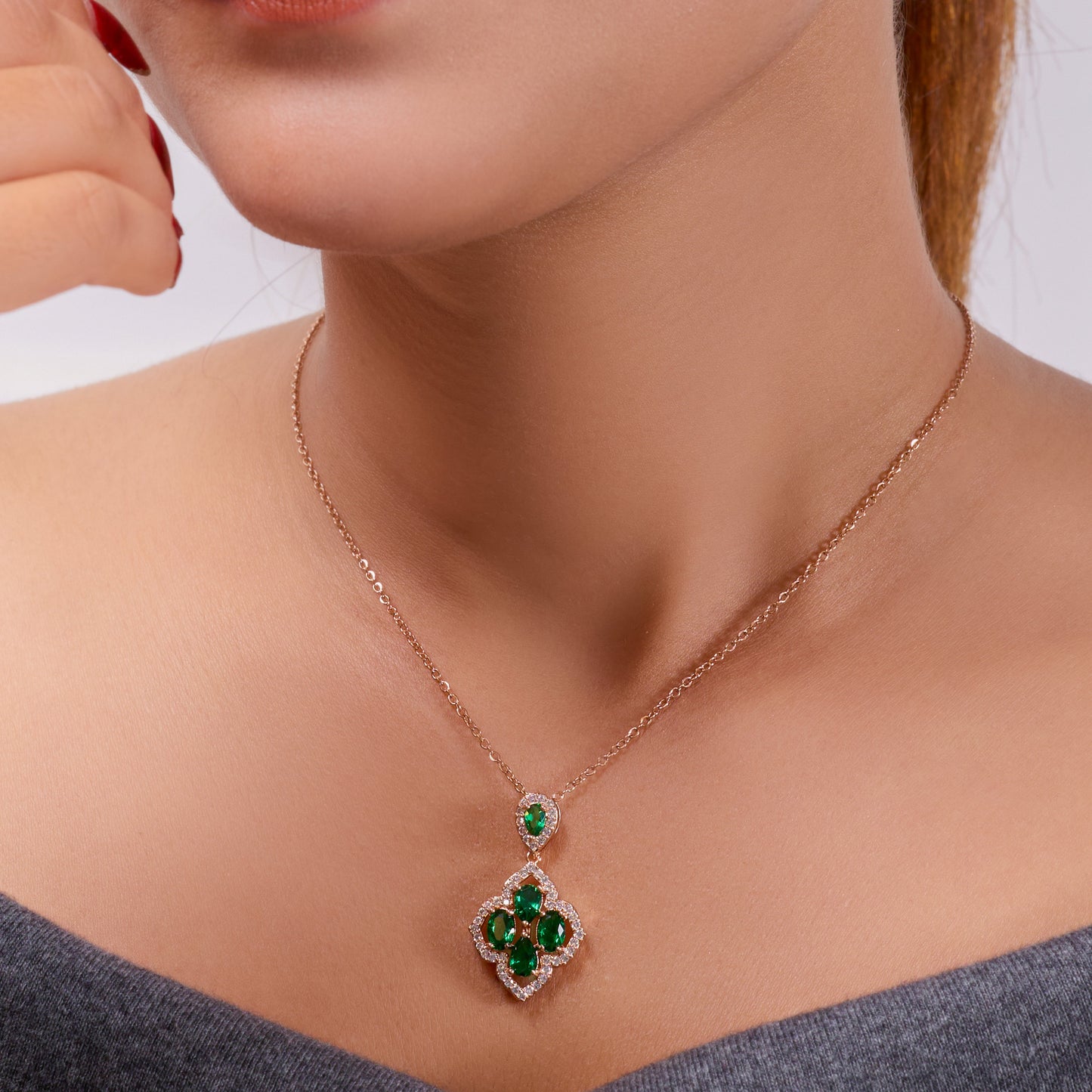 Suhasini Emerald Envy Necklace