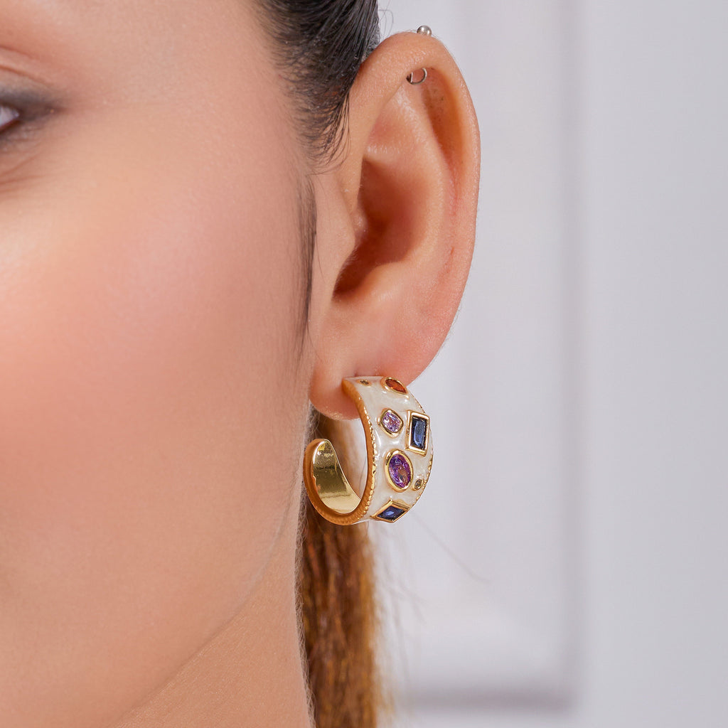 Resin Gems Earrings