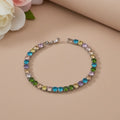 Multi-Color Gemstone Tennis Bracelet