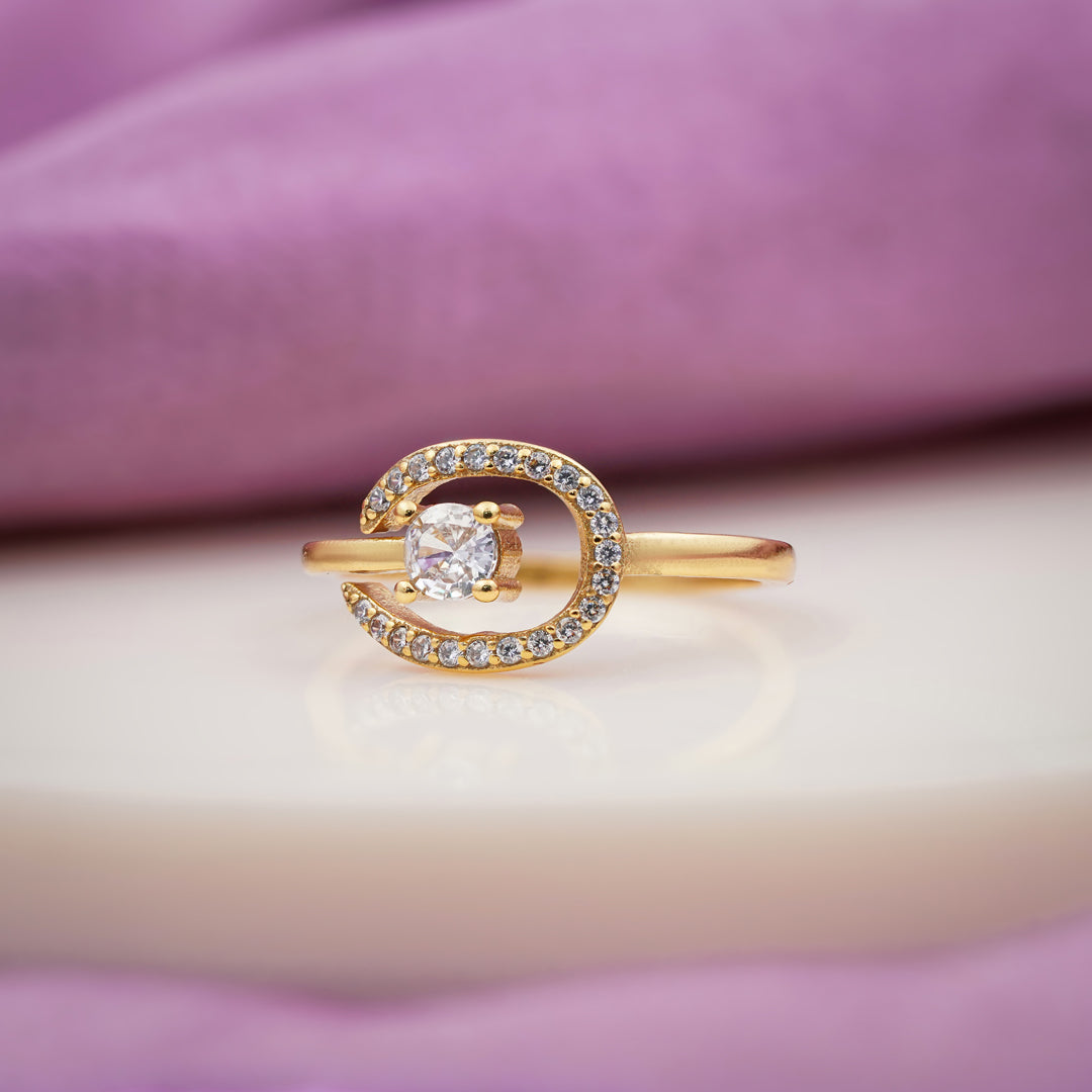 Luxpenny Aurora Swirl Halo Ring