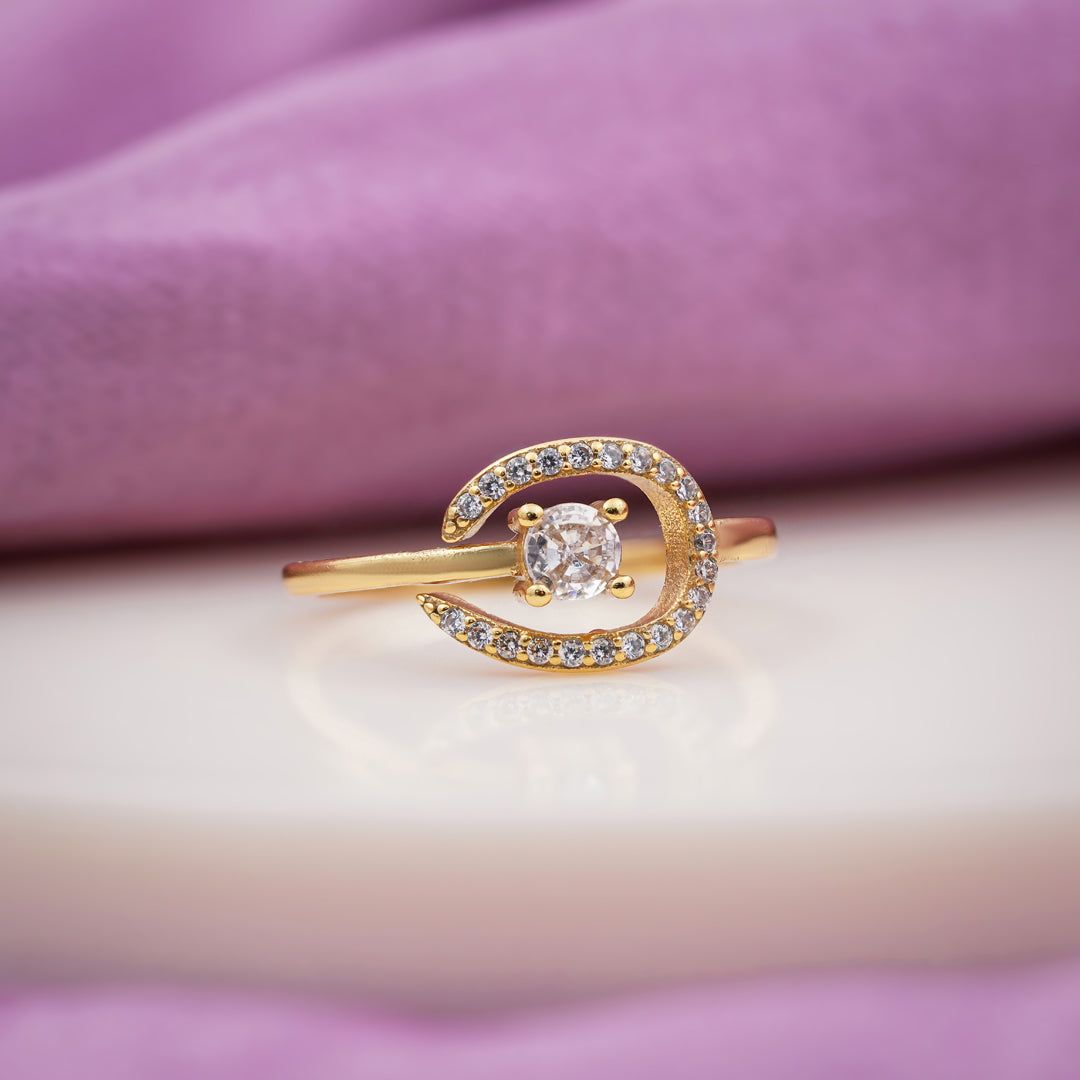 Luxpenny Aurora Swirl Halo Ring