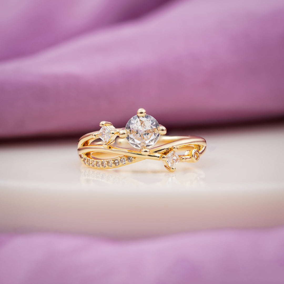 Celestia Infinity Solitaire Ring