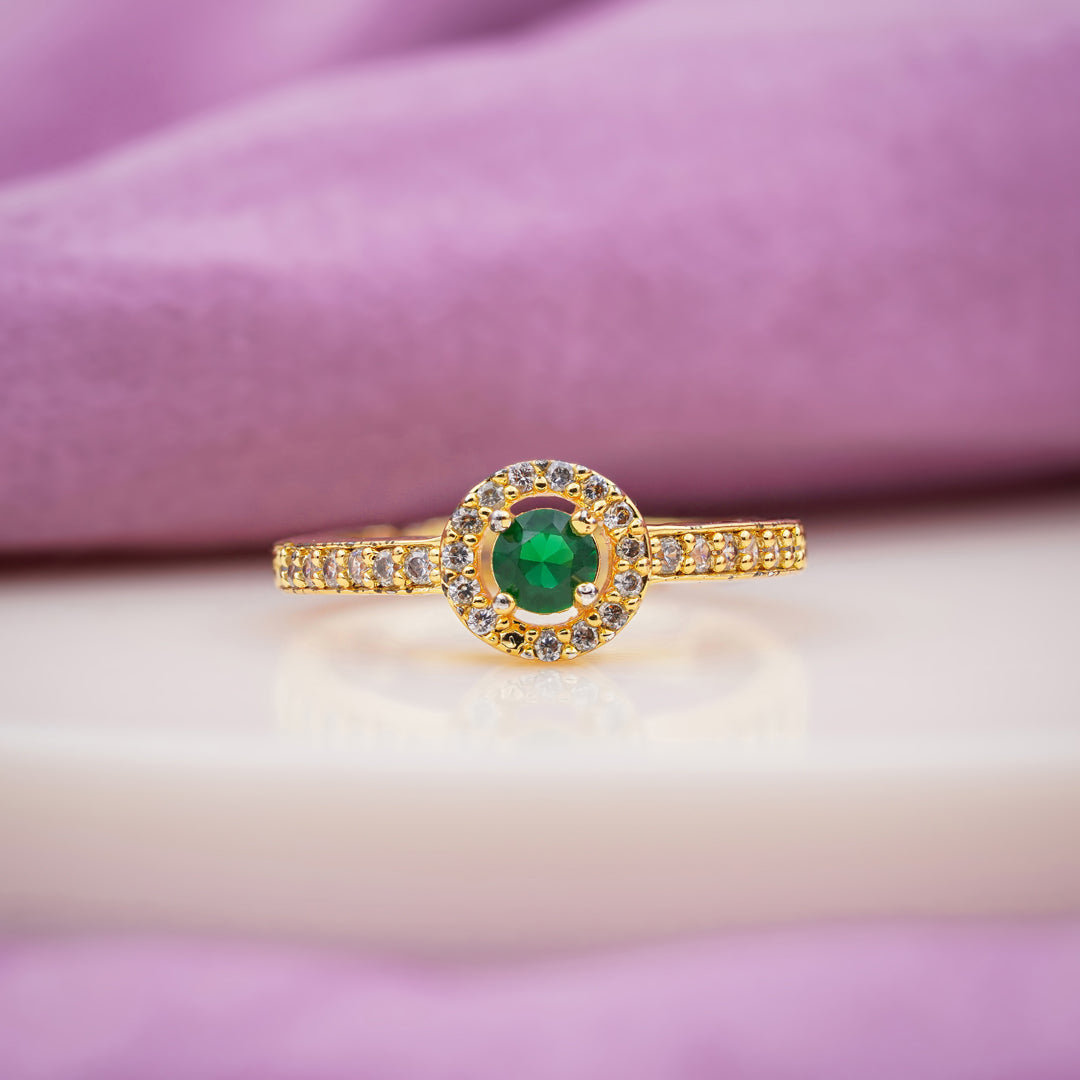 Crown Halo Diamond Ring