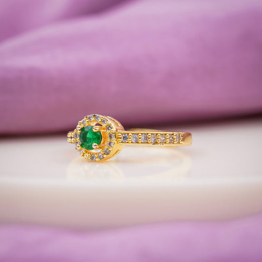 Crown Halo Diamond Ring