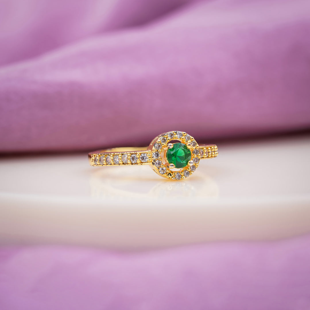 Crown Halo Diamond Ring