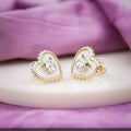 Opulent Heart Blossom Earrings