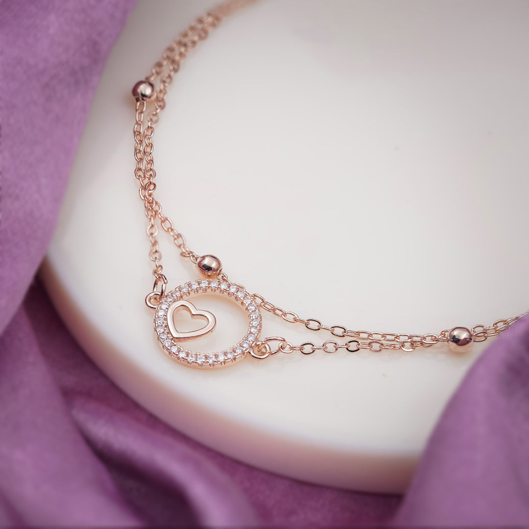 LuxeLove Heart Anklet