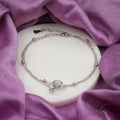 Celestial Knot Silver Anklet