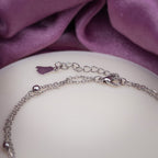 Celestial Knot Silver Anklet