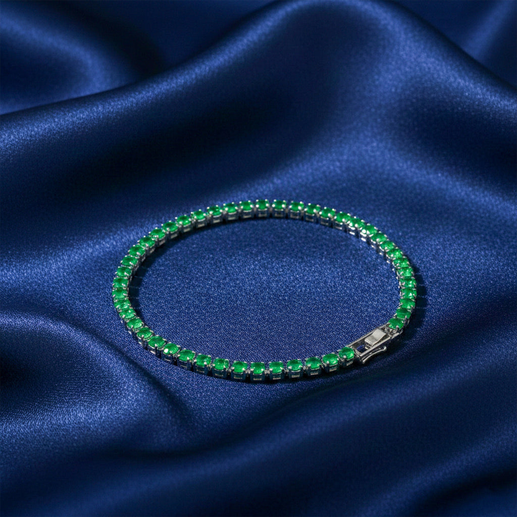 Azure Sapphire Tennis Bracelet