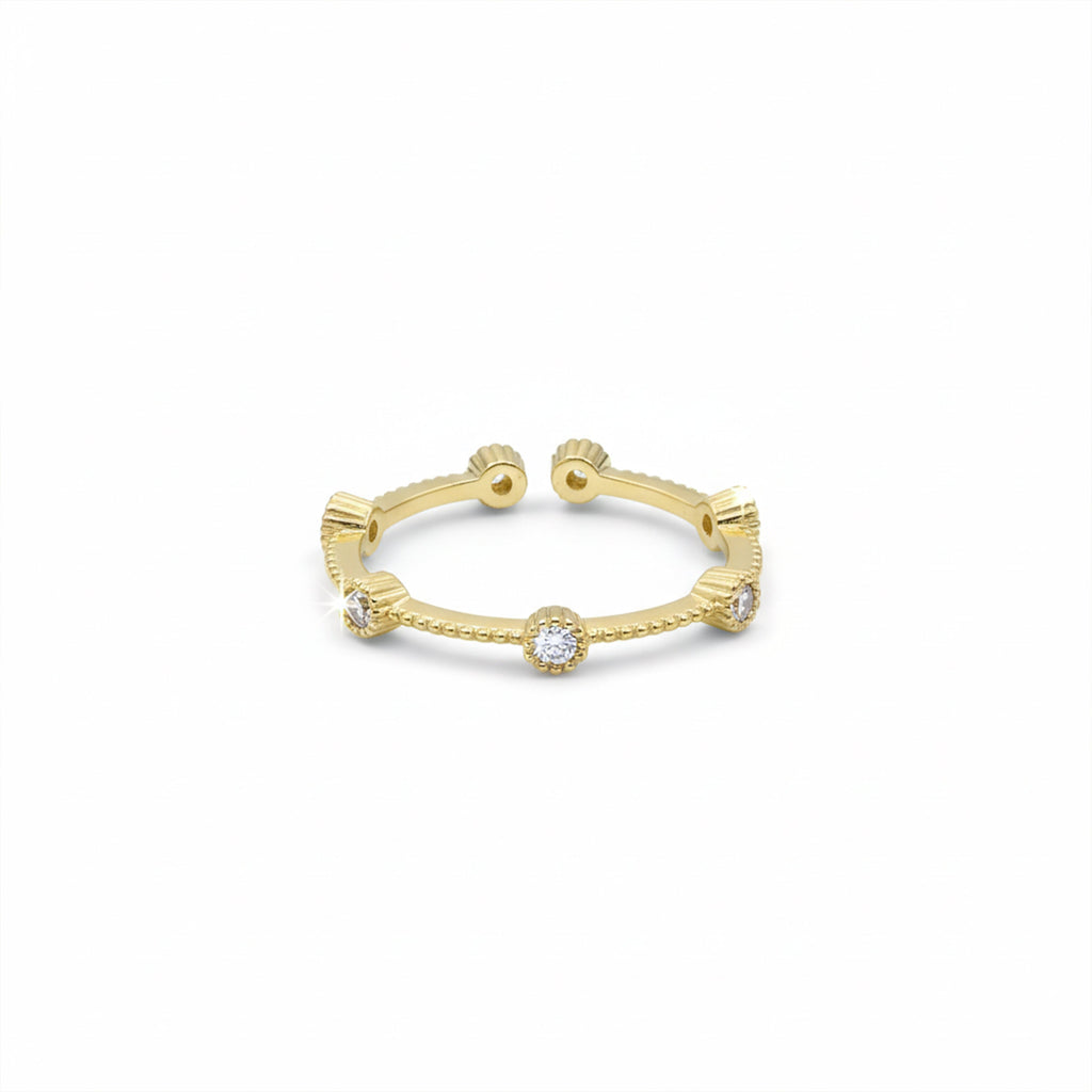 Royal Bloom Zircon Ring