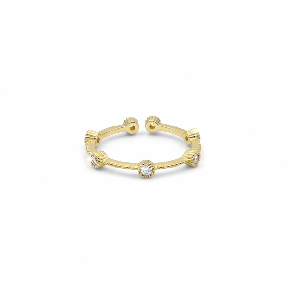 Royal Bloom Zircon Ring