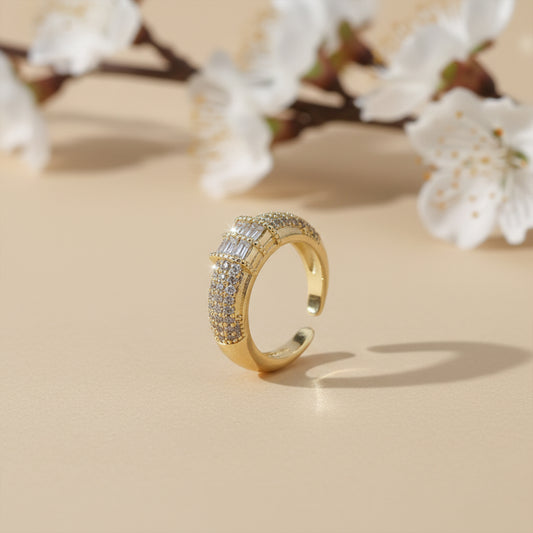 Imperial Baguette Luxe Zircon Ring