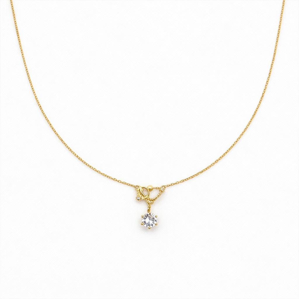 Solitaire Diamond Pendant Necklace