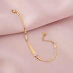 Imperial Gold Bar Snake Chain Bracelet