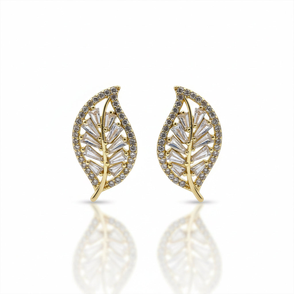 Leaf Luxe Stud Earrings