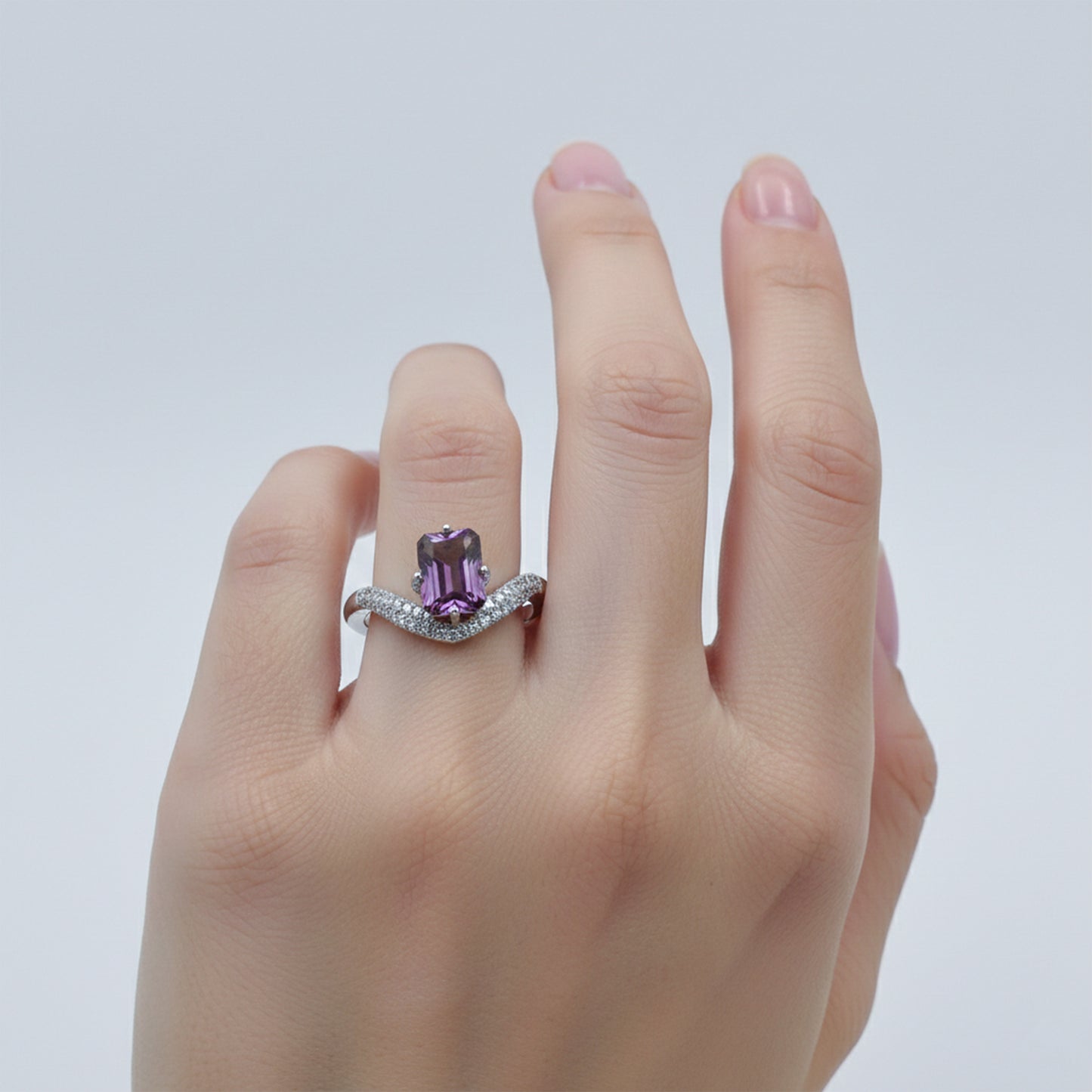 Aurora Violet Designer Ring