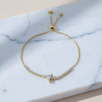 Trinity Diamond Triangle Bracelet