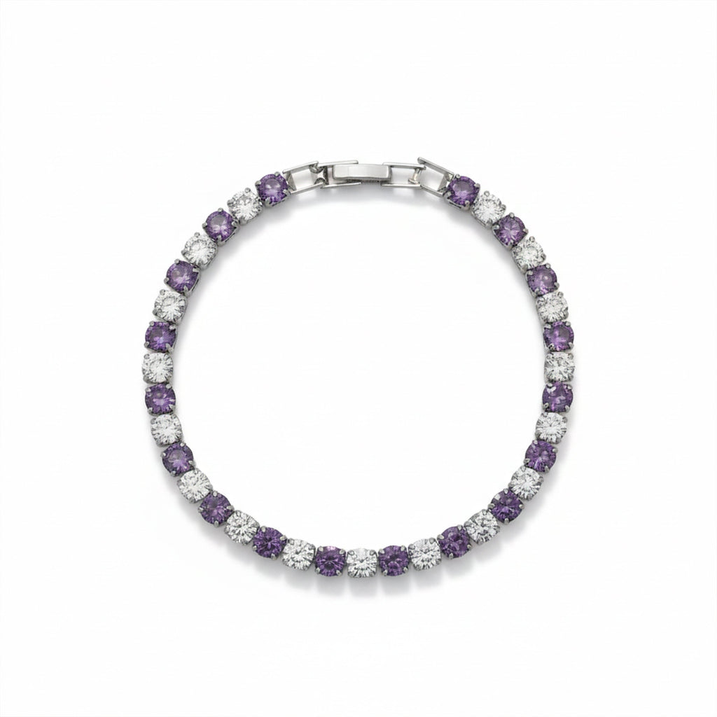 Velvet Purple Luxe Tennis Bracelet