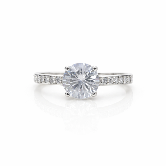 Classic Round Solitaire Diamond Ring