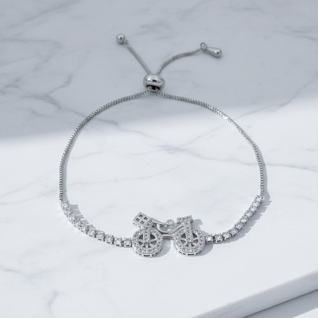 Silver Cycle Elegance Bracelet