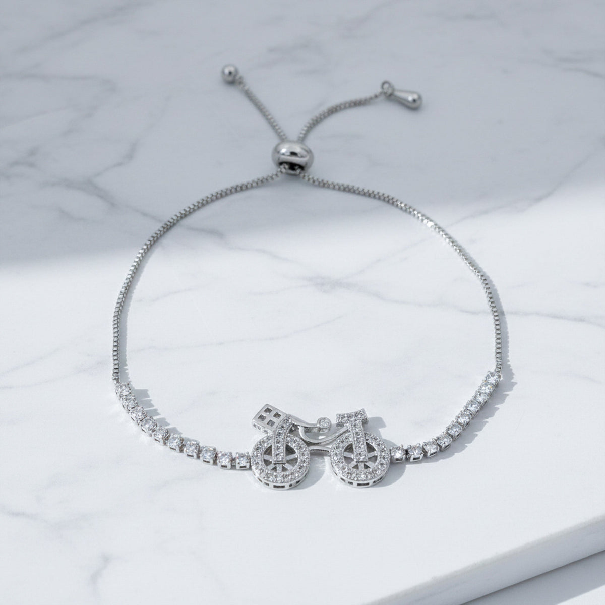 Silver Cycle Elegance Bracelet