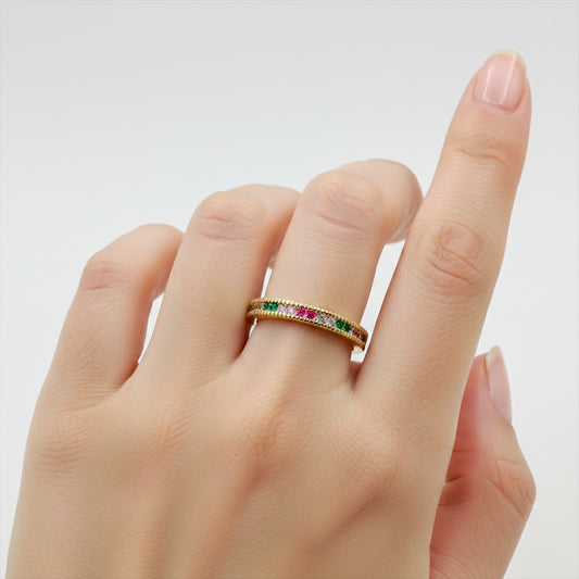 Luxe Prism Crystal Ring