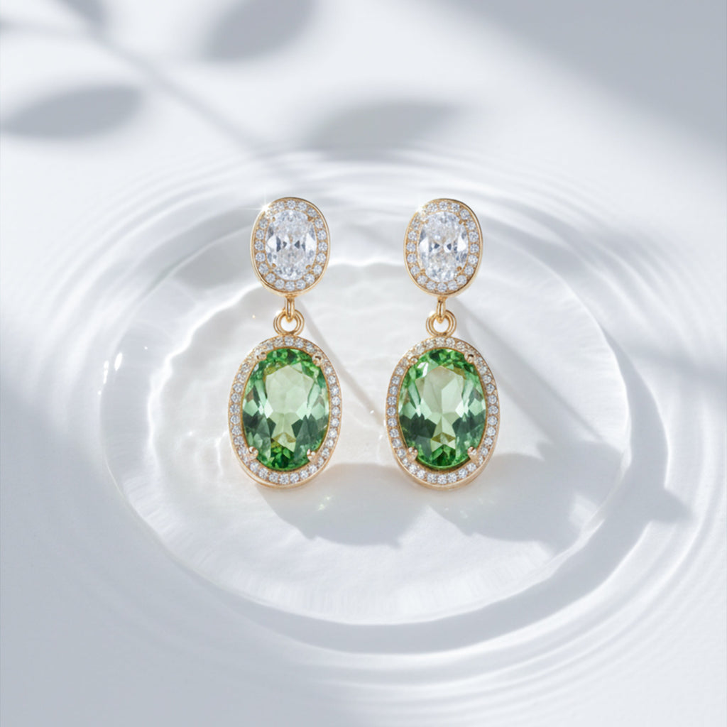 Prestige Double Stone Earrings