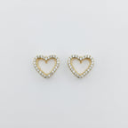 Celestia Love Crystal Heart Earrings