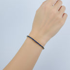 Azure Elegance Diamond Tennis Bracelet