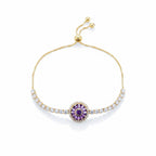 Purple Aura Diamond Bracelet
