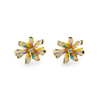 Golden Daisy Bloom Earrings