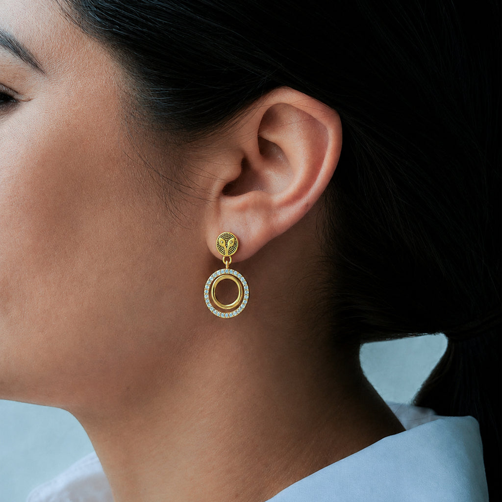 Zari Circles Earrings