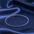 Azure Sapphire Tennis Bracelet