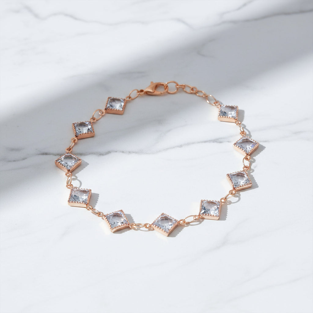 Veloura Geometric Crystal Bracelet