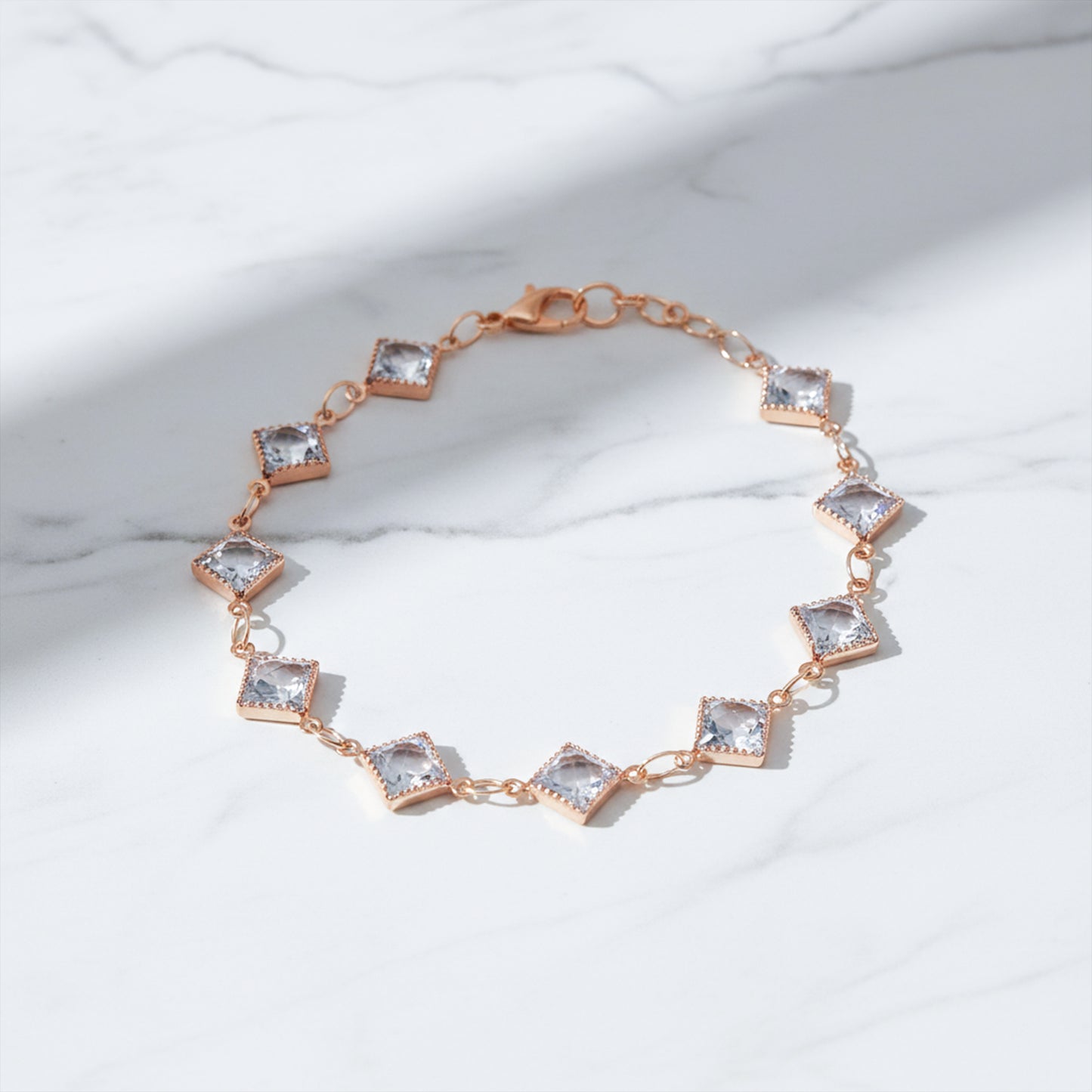 Veloura Geometric Crystal Bracelet