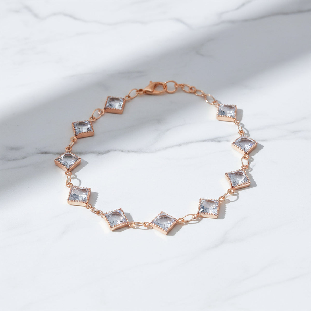 Veloura Geometric Crystal Bracelet