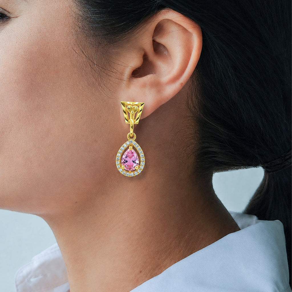 Pink Noor Earrings