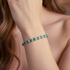 Elite Emerald Spark Tennis Bracelet