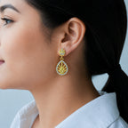 Kamal Leaf Earrings